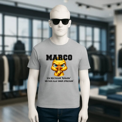 Smart Duck + WUNSCHNAME • Unisex Premium T-Shirt XS-5XL aus Bio-Baumwolle für Damen & Herren • Exklusivdesign • personalisiert