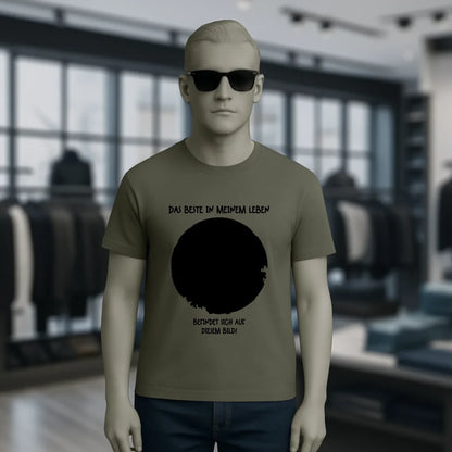 Dein Bild in Kreisform + Text • Unisex Premium T-Shirt XS-5XL aus Bio-Baumwolle für Damen & Herren • Exklusivdesign • personalisiert
