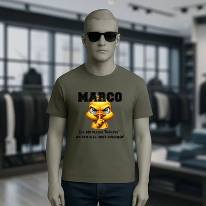 Smart Duck + WUNSCHNAME • Unisex Premium T-Shirt XS-5XL aus Bio-Baumwolle für Damen & Herren • Exklusivdesign • personalisiert