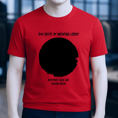 Dein Bild in Kreisform + Text • Unisex Premium T-Shirt XS-5XL aus Bio-Baumwolle für Damen & Herren • Exklusivdesign • personalisiert