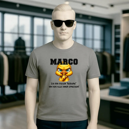 Smart Duck + WUNSCHNAME • Unisex Premium T-Shirt XS-5XL aus Bio-Baumwolle für Damen & Herren • Exklusivdesign • personalisiert