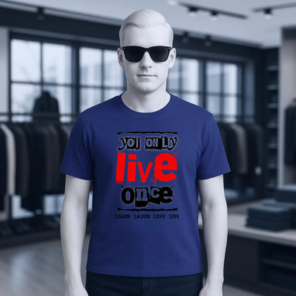 4in1-Kollektion: You only live once • für Damen & Herren • Exklusivdesign • personalisiert oder ohne Personalisierung