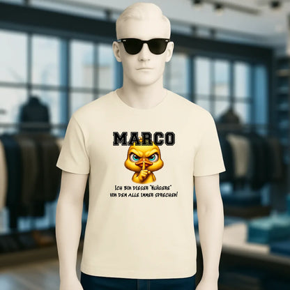 Smart Duck + WUNSCHNAME • Unisex Premium T-Shirt XS-5XL aus Bio-Baumwolle für Damen & Herren • Exklusivdesign • personalisiert