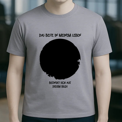 Dein Bild in Kreisform + Text • Unisex Premium T-Shirt XS-5XL aus Bio-Baumwolle für Damen & Herren • Exklusivdesign • personalisiert