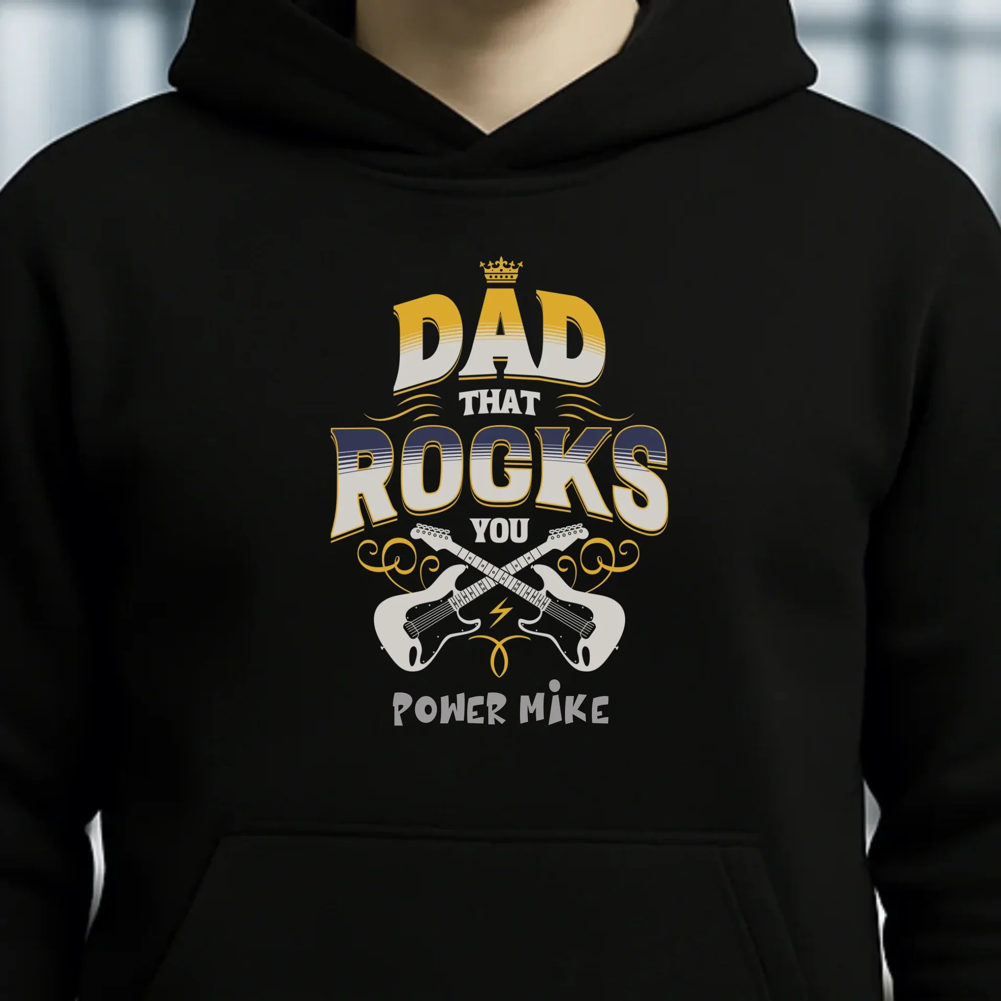 Dad that rocks you • Unisex Hoodie für Damen & Herren • Bio • Exklusivdesign • personalisiert