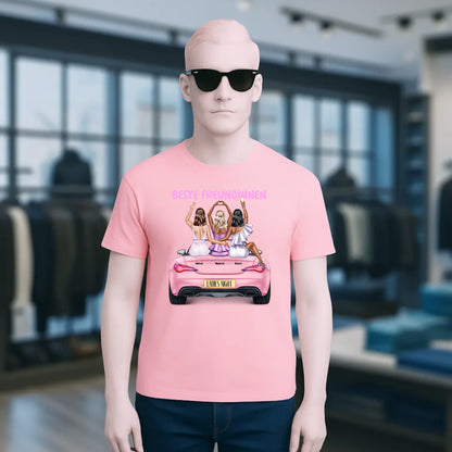 Vegas Girls • 1-3 Frauen • mit Wunschtext • Unisex T-Shirt für Damen & Herren • Bio • personalisiert