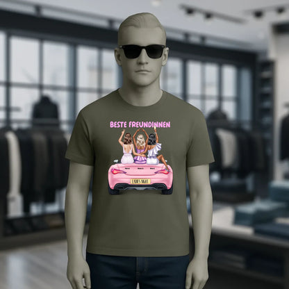 Vegas Girls • 1-3 Frauen • mit Wunschtext • Unisex T-Shirt für Damen & Herren • Bio • personalisiert
