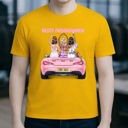 Vegas Girls • 1-3 Frauen • mit Wunschtext • Unisex T-Shirt für Damen & Herren • Bio • personalisiert