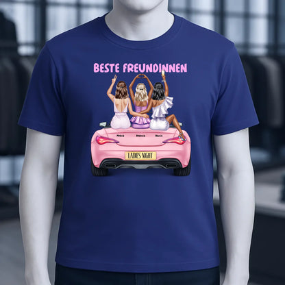 Vegas Girls • 1-3 Frauen • mit Wunschtext • Unisex T-Shirt für Damen & Herren • Bio • personalisiert