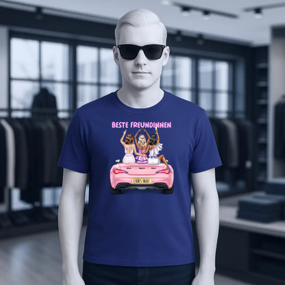 Vegas Girls • 1-3 Frauen • mit Wunschtext • Unisex T-Shirt für Damen & Herren • Bio • personalisiert