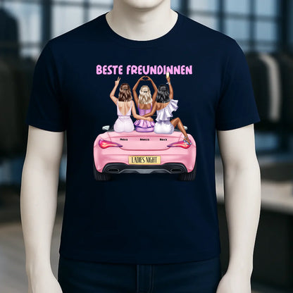 Vegas Girls • 1-3 Frauen • mit Wunschtext • Unisex T-Shirt für Damen & Herren • Bio • personalisiert