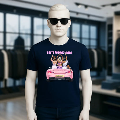 Vegas Girls • 1-3 Frauen • mit Wunschtext • Unisex T-Shirt für Damen & Herren • Bio • personalisiert