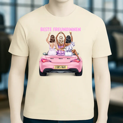Vegas Girls • 1-3 Frauen • mit Wunschtext • Unisex T-Shirt für Damen & Herren • Bio • personalisiert