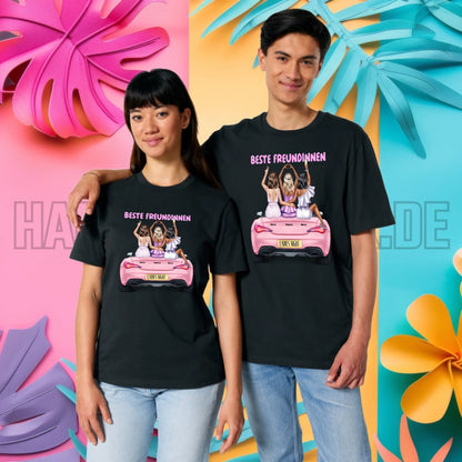 Vegas Girls • 1-3 Frauen • mit Wunschtext • Unisex T-Shirt für Damen & Herren • Bio • personalisiert