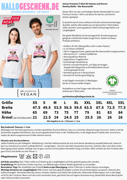 Vegas Girls • 1-3 Frauen • mit Wunschtext • Unisex T-Shirt für Damen & Herren • Bio • personalisiert