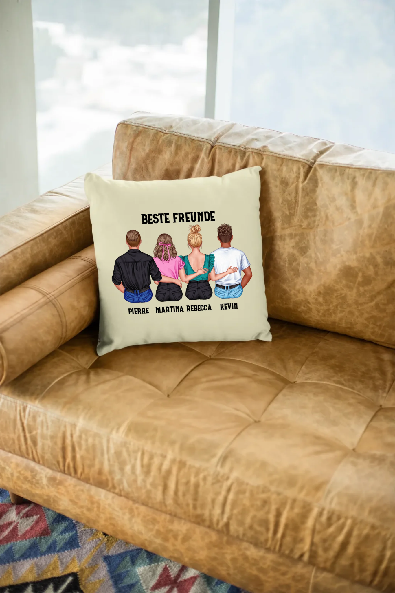 MIX Paare / Freunde • diverse Kombinationen mit Wunschtext • personalisierbar • Kissen 40x40 cm