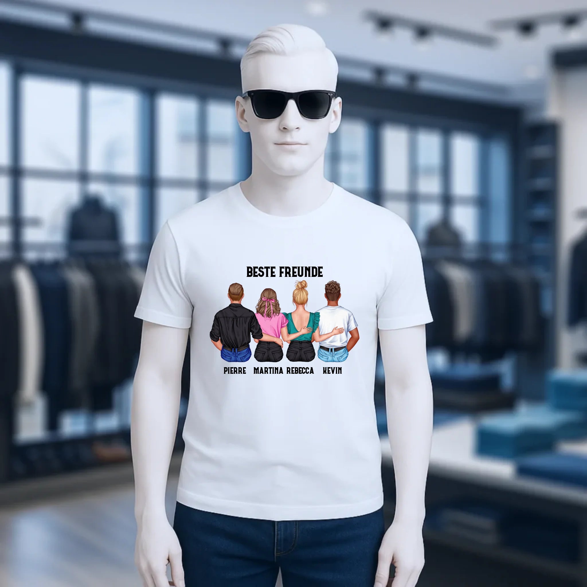 MIX Paare / Freunde • diverse Kombinationen mit Wunschtext • personalisierbar • Unisex T-Shirt für Herren & Damen • Bio