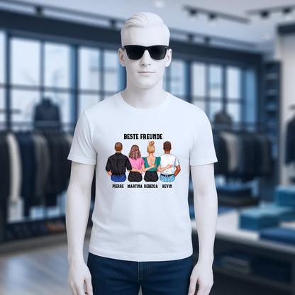 MIX Paare / Freunde • diverse Kombinationen mit Wunschtext • personalisierbar • Unisex T-Shirt für Herren & Damen • Bio