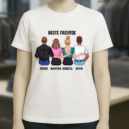MIX Paare / Freunde • diverse Kombinationen mit Wunschtext • personalisierbar • Damen T-Shirt • Bio