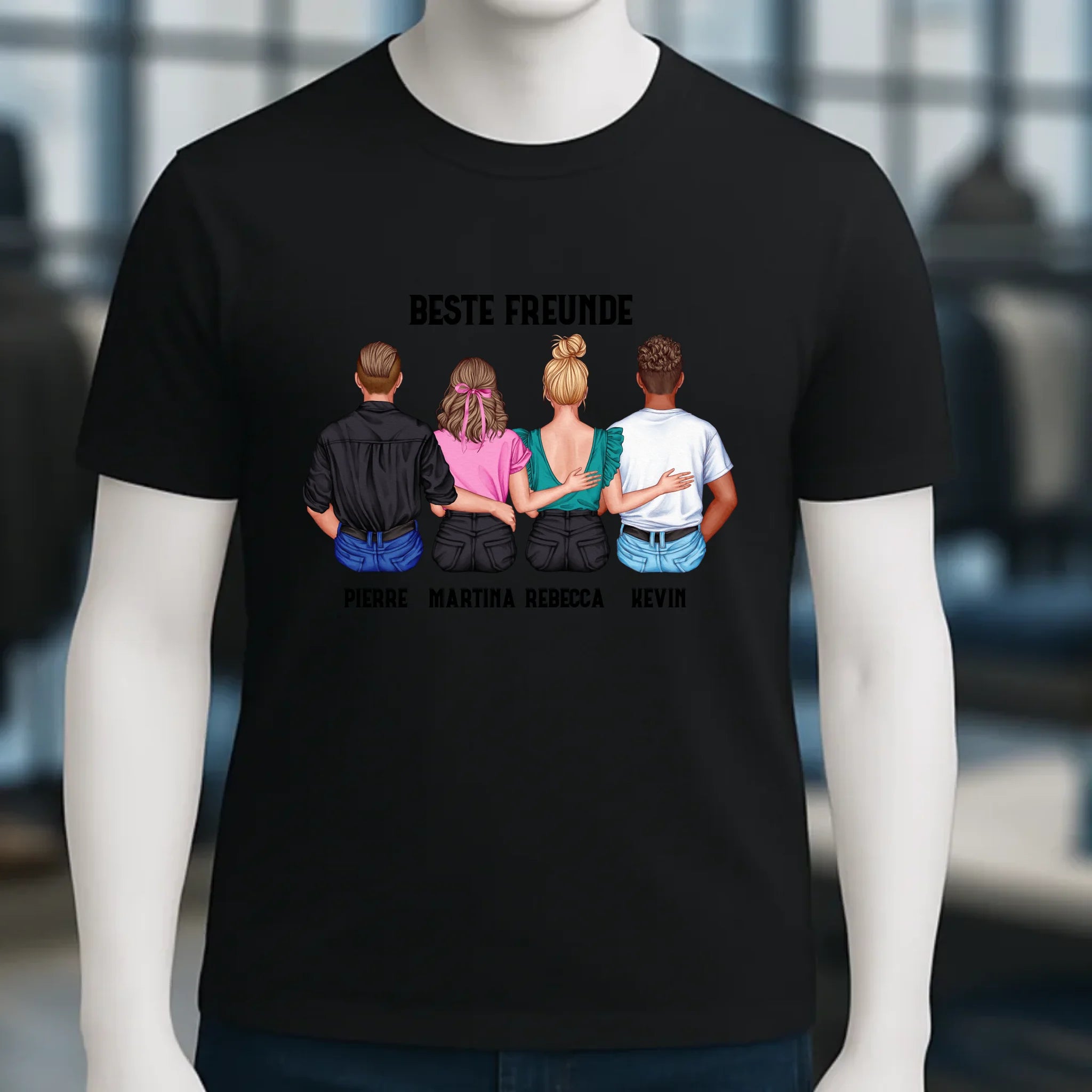 MIX Paare / Freunde • diverse Kombinationen mit Wunschtext • personalisierbar • Unisex T-Shirt für Herren & Damen • Bio