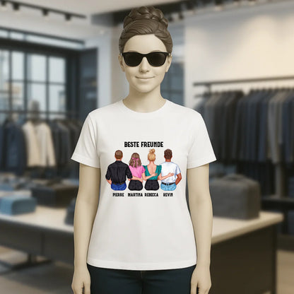 MIX Paare / Freunde • diverse Kombinationen mit Wunschtext • personalisierbar • Damen T-Shirt • Bio