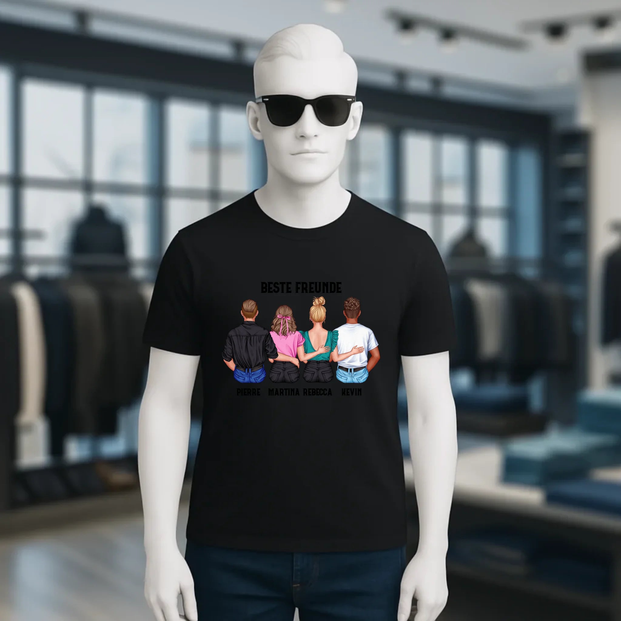 MIX Paare / Freunde • diverse Kombinationen mit Wunschtext • personalisierbar • Unisex T-Shirt für Herren & Damen • Bio