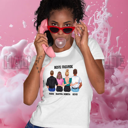 MIX Paare / Freunde • diverse Kombinationen mit Wunschtext • personalisierbar • Damen T-Shirt • Bio