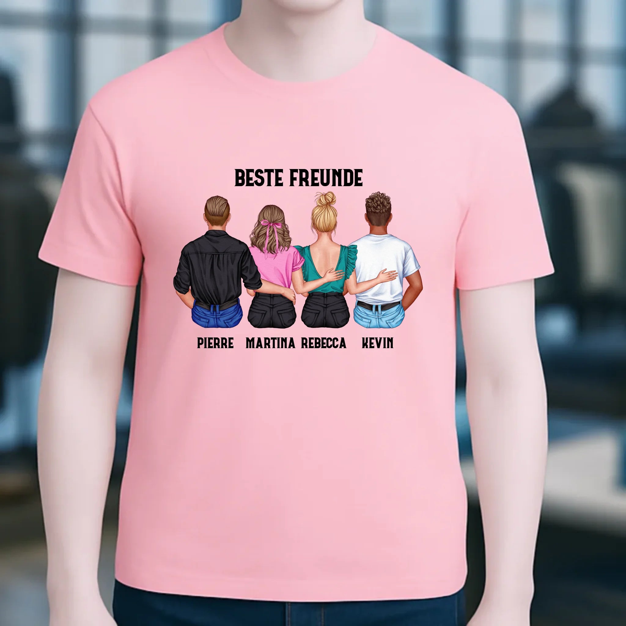 MIX Paare / Freunde • diverse Kombinationen mit Wunschtext • personalisierbar • Unisex T-Shirt für Herren & Damen • Bio