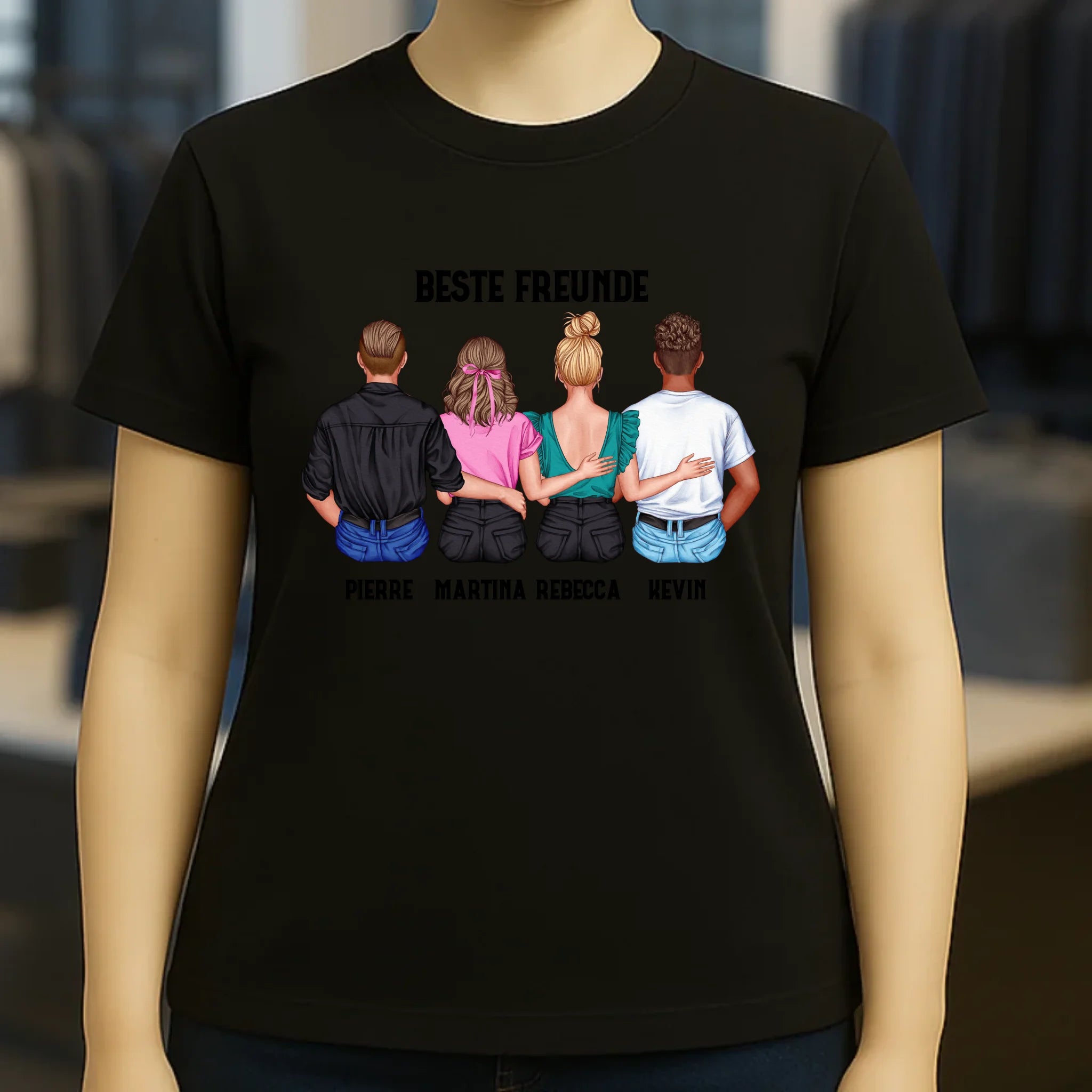 MIX Paare / Freunde • diverse Kombinationen mit Wunschtext • personalisierbar • Damen T-Shirt • Bio