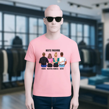 MIX Paare / Freunde • diverse Kombinationen mit Wunschtext • personalisierbar • Unisex T-Shirt für Herren & Damen • Bio