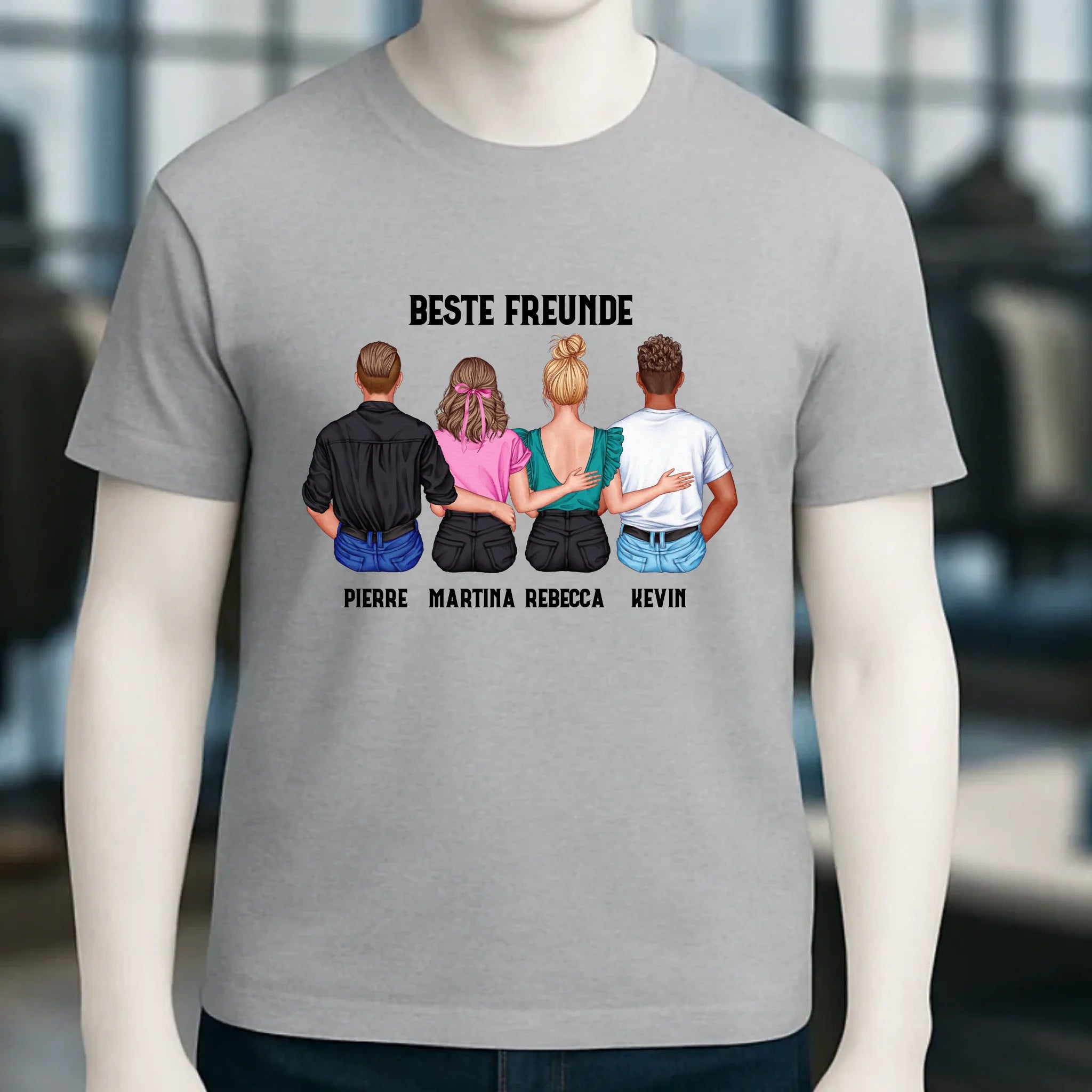 MIX Paare / Freunde • diverse Kombinationen mit Wunschtext • personalisierbar • Unisex T-Shirt für Herren & Damen • Bio