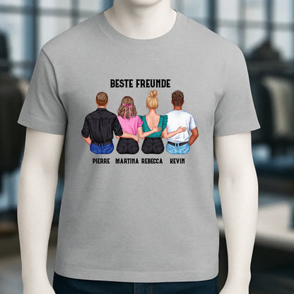 MIX Paare / Freunde • diverse Kombinationen mit Wunschtext • personalisierbar • Unisex T-Shirt für Herren & Damen • Bio