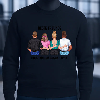 MIX Paare / Freunde • diverse Kombinationen mit Wunschtext • personalisierbar • Unisex Sweatshirt für Damen und Herren • Bio