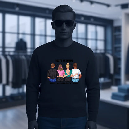 MIX Paare / Freunde • diverse Kombinationen mit Wunschtext • personalisierbar • Unisex Sweatshirt für Damen und Herren • Bio