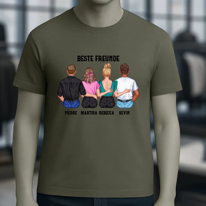MIX Paare / Freunde • diverse Kombinationen mit Wunschtext • personalisierbar • Unisex T-Shirt für Herren & Damen • Bio