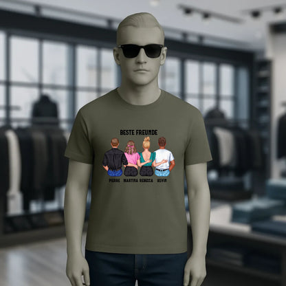 MIX Paare / Freunde • diverse Kombinationen mit Wunschtext • personalisierbar • Unisex T-Shirt für Herren & Damen • Bio