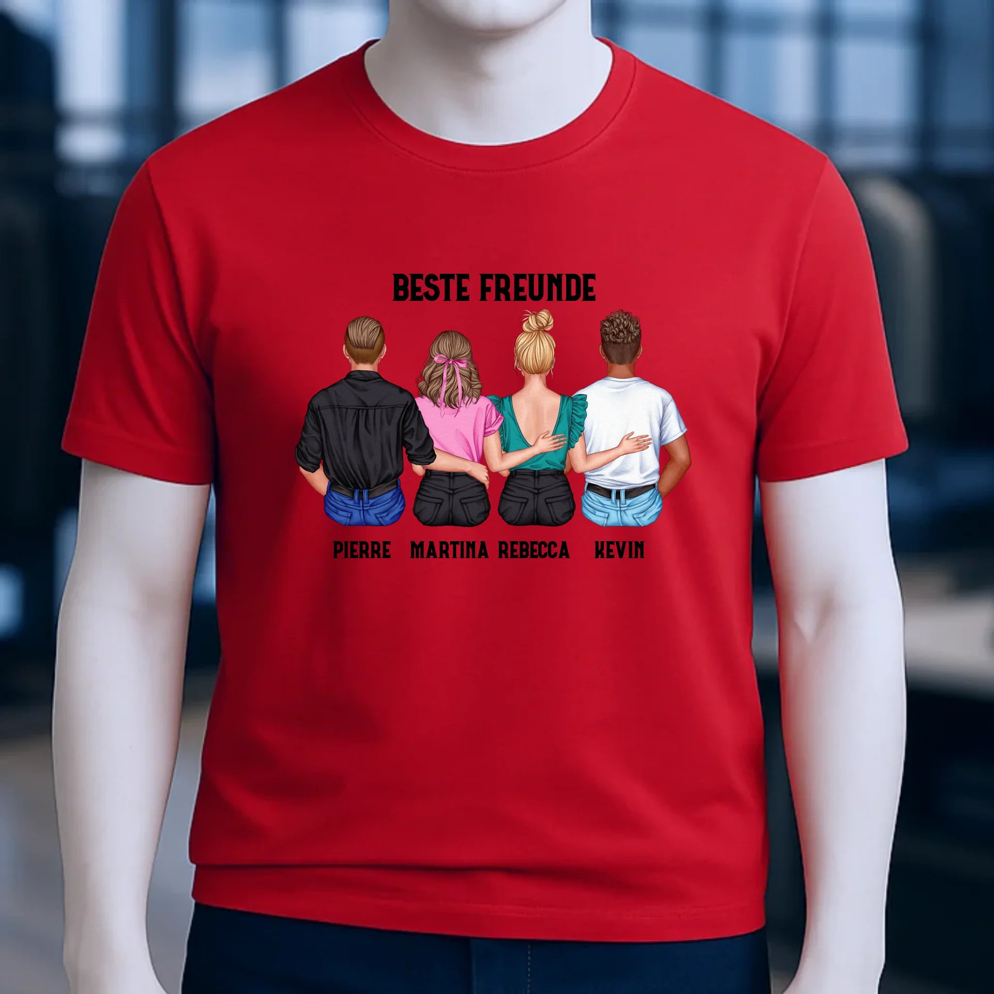 MIX Paare / Freunde • diverse Kombinationen mit Wunschtext • personalisierbar • Unisex T-Shirt für Herren & Damen • Bio