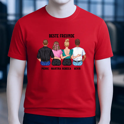 MIX Paare / Freunde • diverse Kombinationen mit Wunschtext • personalisierbar • Unisex T-Shirt für Herren & Damen • Bio