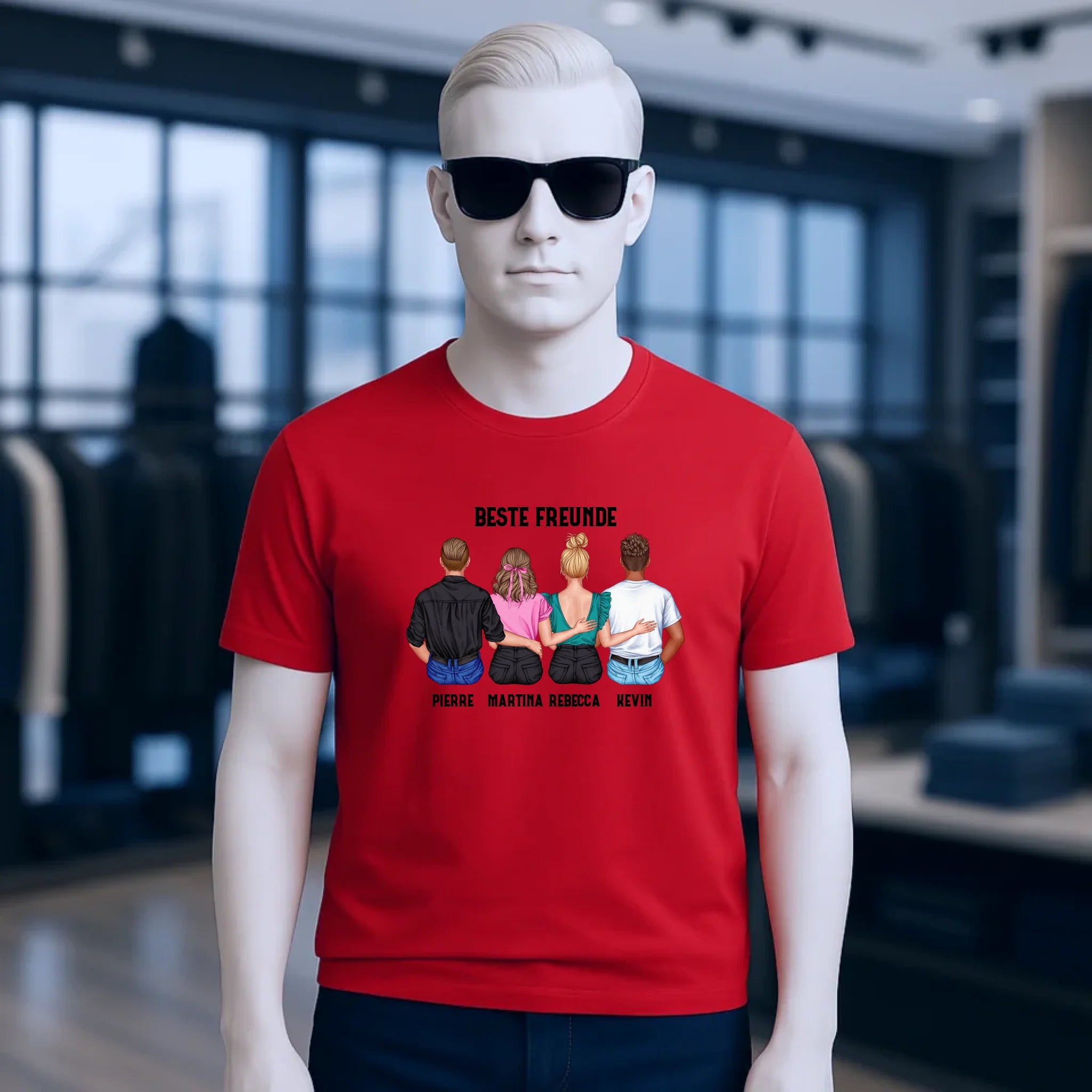 MIX Paare / Freunde • diverse Kombinationen mit Wunschtext • personalisierbar • Unisex T-Shirt für Herren & Damen • Bio