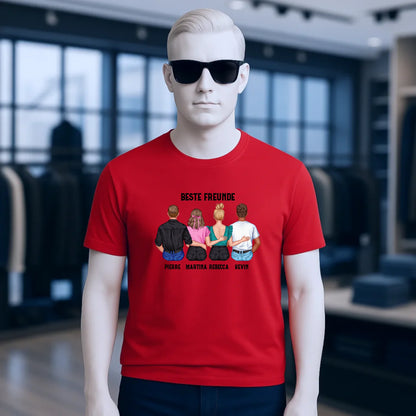 MIX Paare / Freunde • diverse Kombinationen mit Wunschtext • personalisierbar • Unisex T-Shirt für Herren & Damen • Bio