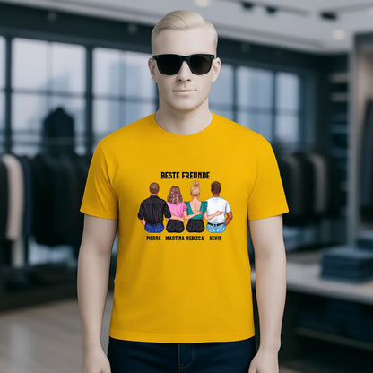MIX Paare / Freunde • diverse Kombinationen mit Wunschtext • personalisierbar • Unisex T-Shirt für Herren & Damen • Bio