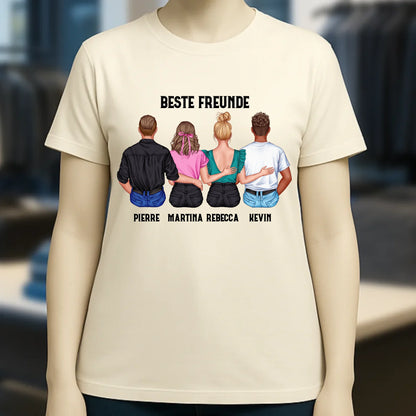 MIX Paare / Freunde • diverse Kombinationen mit Wunschtext • personalisierbar • Damen T-Shirt • Bio