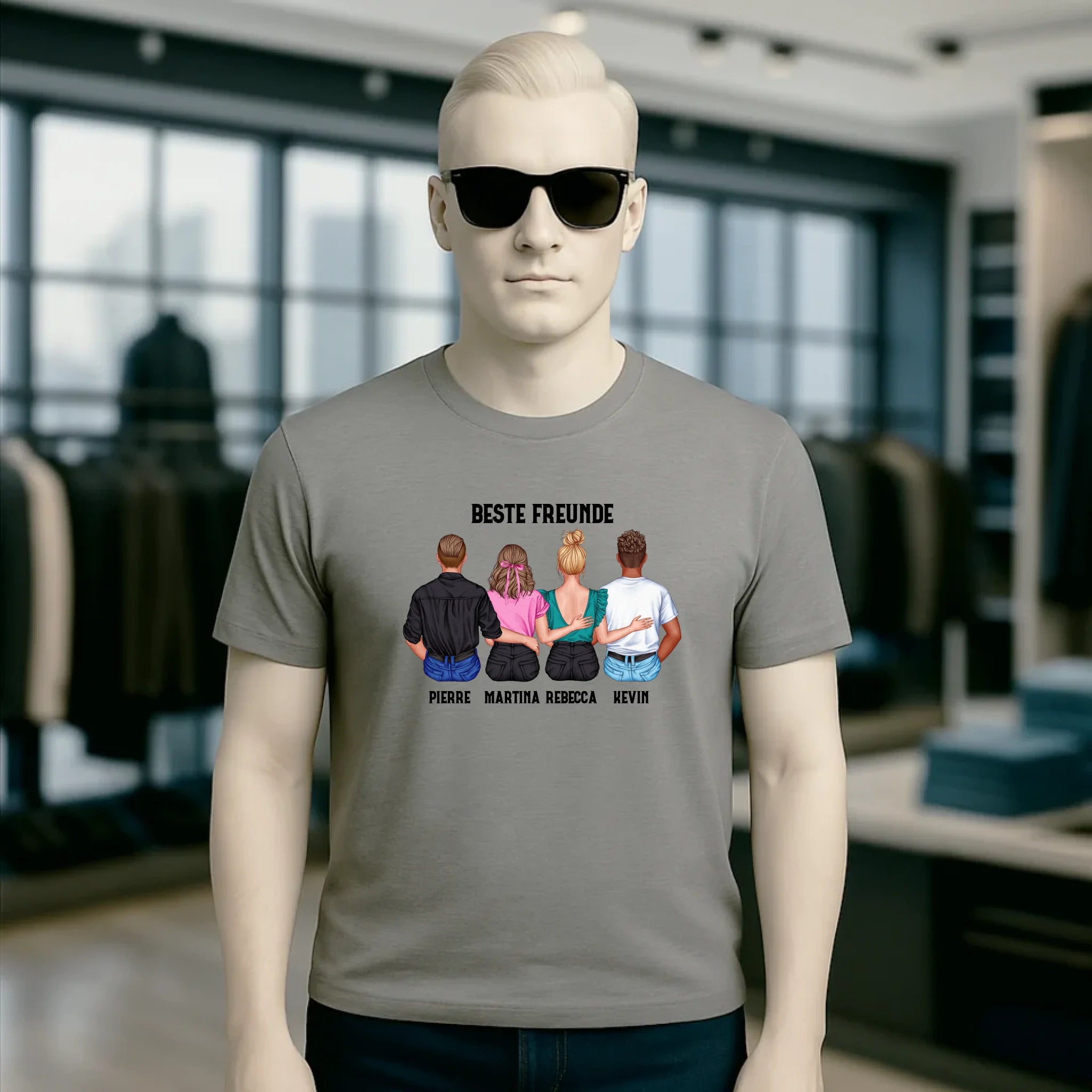 MIX Paare / Freunde • diverse Kombinationen mit Wunschtext • personalisierbar • Unisex T-Shirt für Herren & Damen • Bio