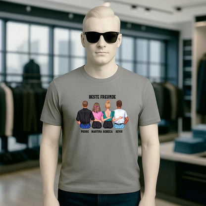 MIX Paare / Freunde • diverse Kombinationen mit Wunschtext • personalisierbar • Unisex T-Shirt für Herren & Damen • Bio