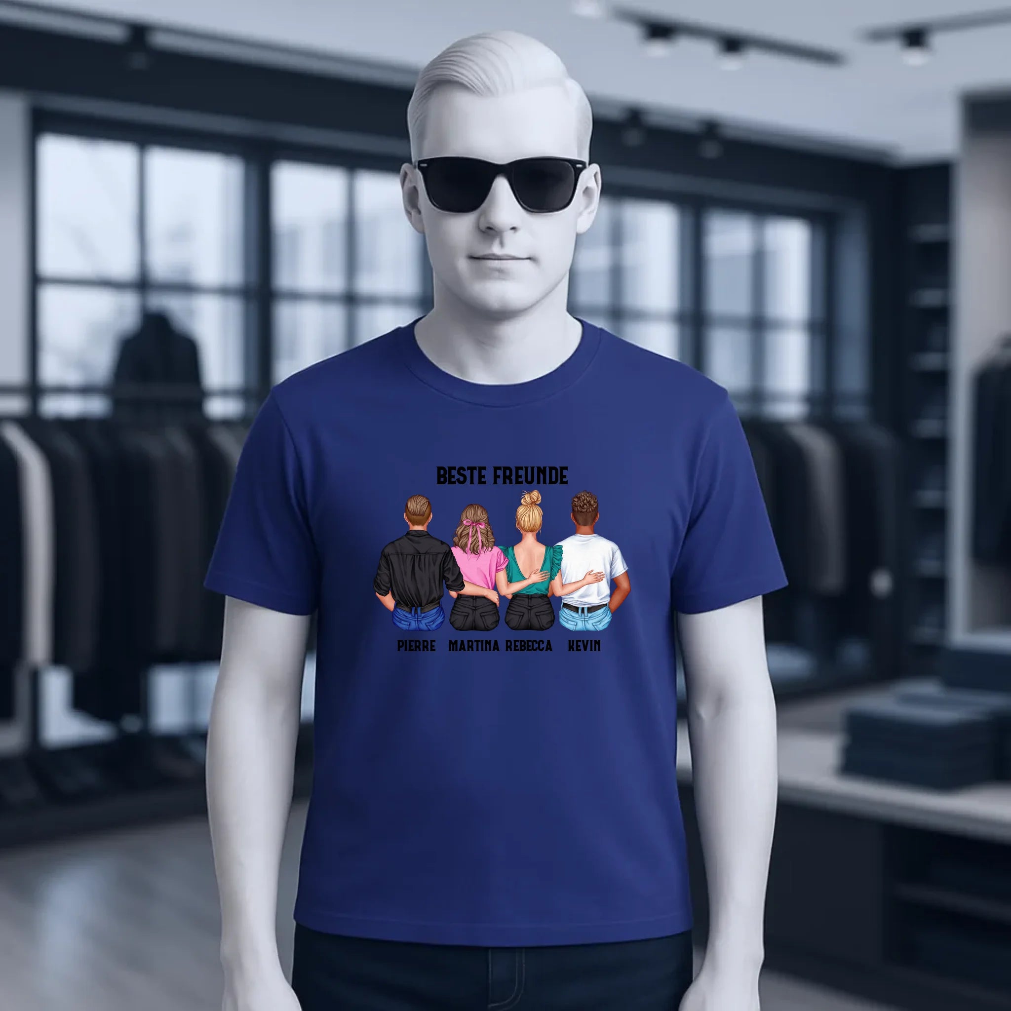 MIX Paare / Freunde • diverse Kombinationen mit Wunschtext • personalisierbar • Unisex T-Shirt für Herren & Damen • Bio