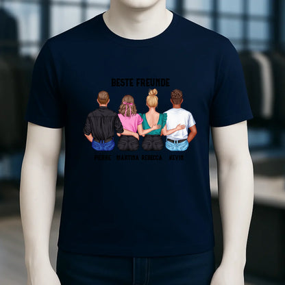 MIX Paare / Freunde • diverse Kombinationen mit Wunschtext • personalisierbar • Unisex T-Shirt für Herren & Damen • Bio