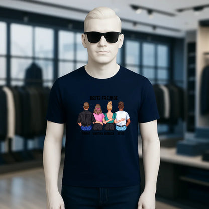MIX Paare / Freunde • diverse Kombinationen mit Wunschtext • personalisierbar • Unisex T-Shirt für Herren & Damen • Bio