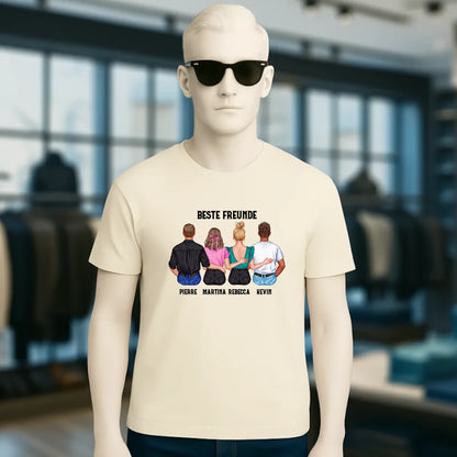 MIX Paare / Freunde • diverse Kombinationen mit Wunschtext • personalisierbar • Unisex T-Shirt für Herren & Damen • Bio