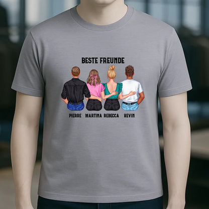 MIX Paare / Freunde • diverse Kombinationen mit Wunschtext • personalisierbar • Unisex T-Shirt für Herren & Damen • Bio