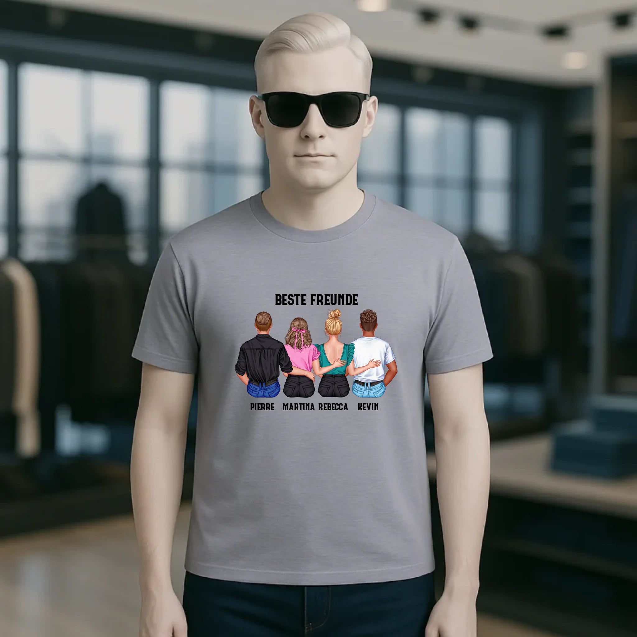 MIX Paare / Freunde • diverse Kombinationen mit Wunschtext • personalisierbar • Unisex T-Shirt für Herren & Damen • Bio